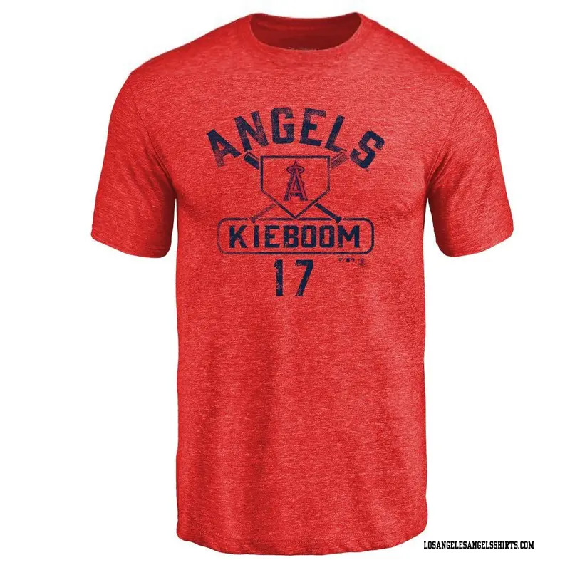 Youth Los Angeles Angels ＃17 Carter Kieboom Red Base Runner T-Shirt