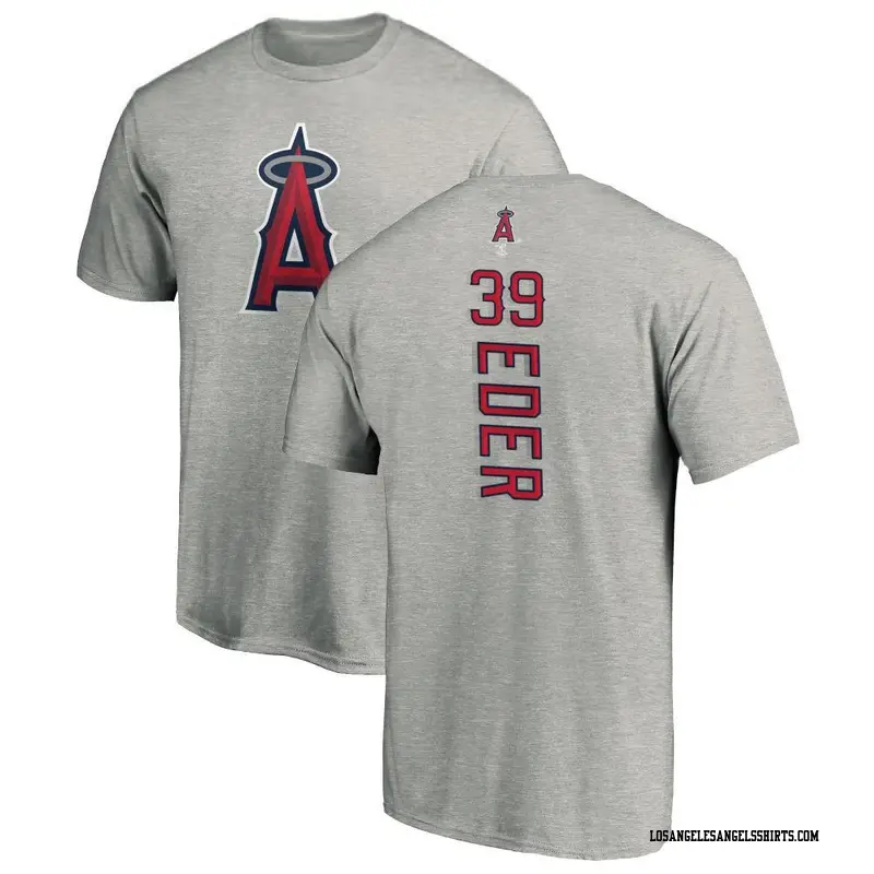 Youth Los Angeles Angels ＃39 Jake Eder Ash Backer T-Shirt