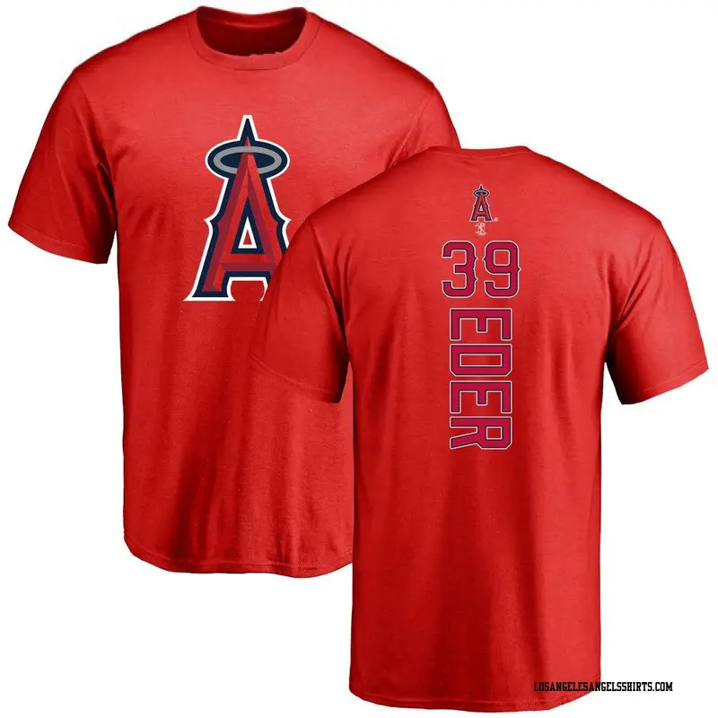 Youth Los Angeles Angels ＃39 Jake Eder Red Backer T-Shirt