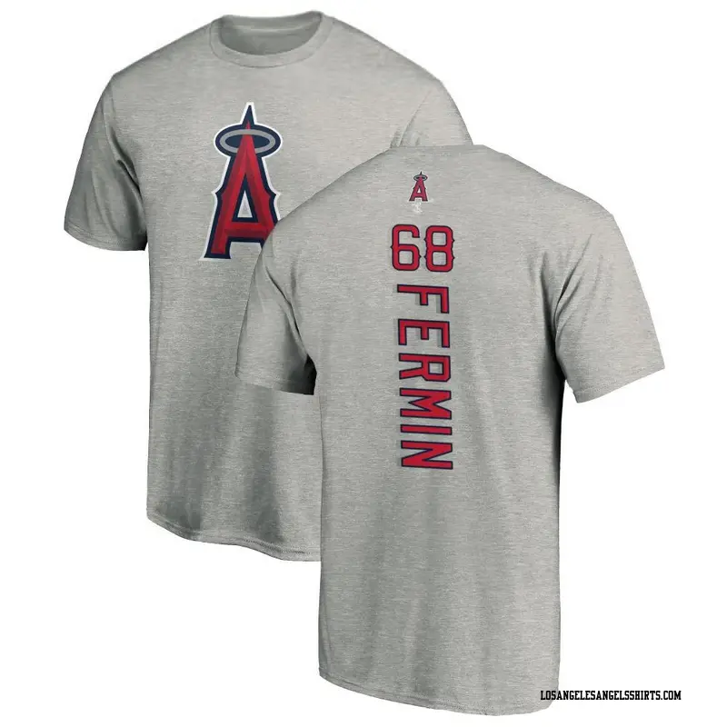 Youth Los Angeles Angels ＃68 Jose Fermin Ash Backer T-Shirt